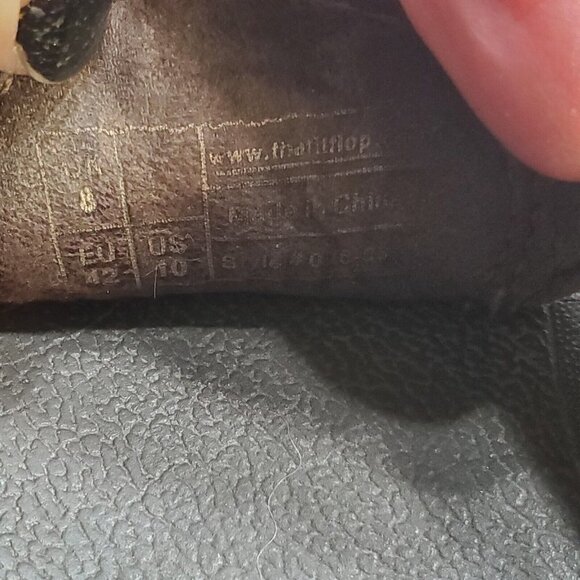 FitFlop Womens 10 EU 42 Oasis Thong‎ Sandals Brown Micro Wobble Board Comfort - Picture 8 of 11